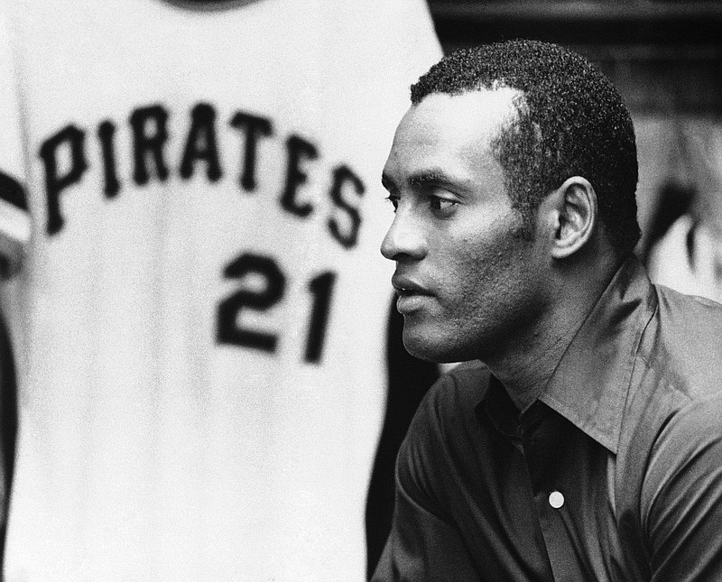 AP photo / Pittsburgh Pirates outfielder Roberto Clemente is shown in 1971, a year before the MLB star from Puerto Rico died at age 38 in a plane crash on the way to deliver relief supplies to earthquake victims in Nicaragua. A 15-time All-Star, he was inducted into the National Baseball Hall of Fame in 1973.