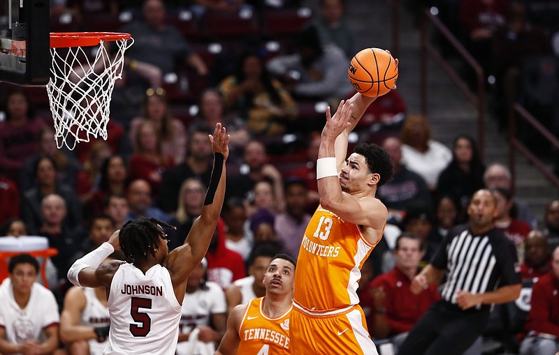 Tennessee Athletics photo / Tennessee senior forward Olivier Nkamhoua was 10-of-10 from the floor and scored 21 points during Saturday afternoon’s 85-42 thrashing of South Carolina in Columbia.