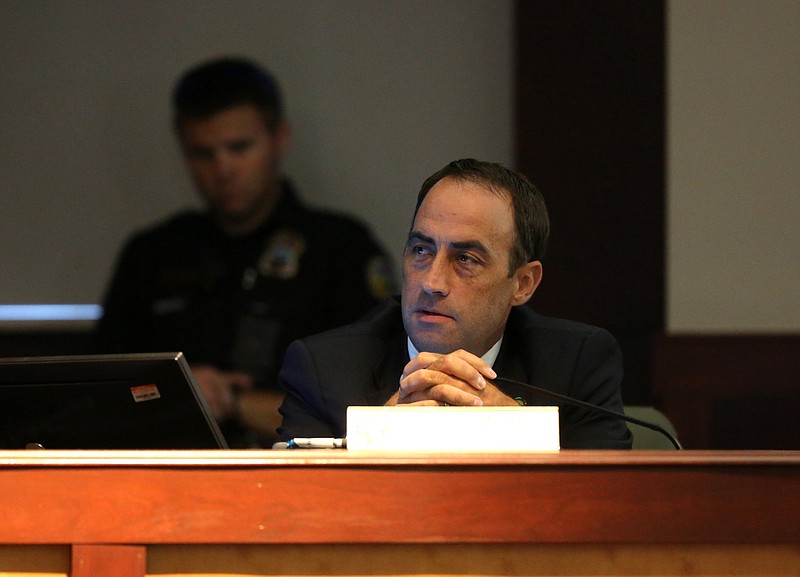 Staff photo by Erin O. Smith / Chattanooga City Councilman Ken Smith speaks during a City Council meeting July 30, 2019.