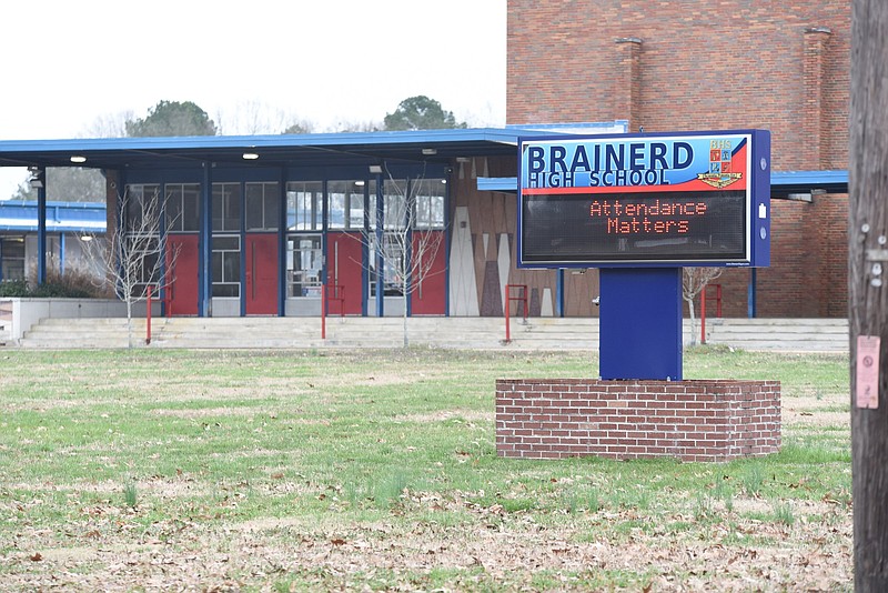 Staff photo / Brainerd High School is shown in 2019.