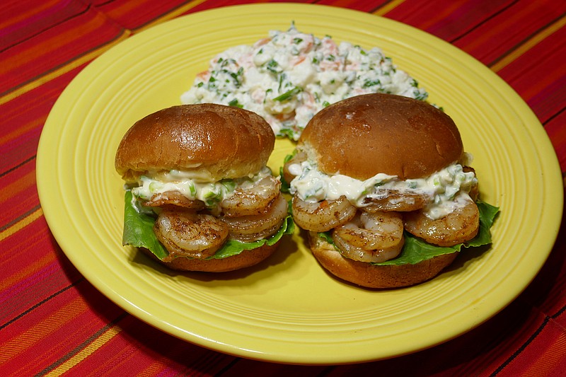 Shrimp Sliders and Quick Potato Salad. / Linda Gassenheimer/TNS