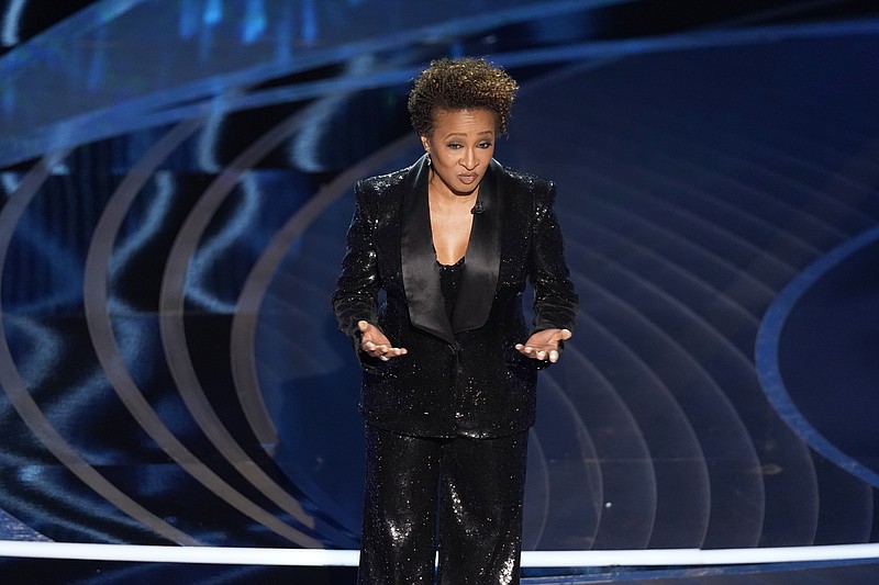 Host Wanda Sykes appears onstage at the Oscars on March 27, 2022, at the Dolby Theatre in Los Angeles. She will bring her stand-up routine to Chattanooga's Memorial Auditorium on Saturday. / AP Photo/Chris Pizzello, File