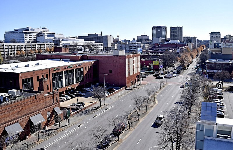 Staff File Photo By Robin Rudd / A contemporary view of downtown Chattanooga looking south along Broad Street.