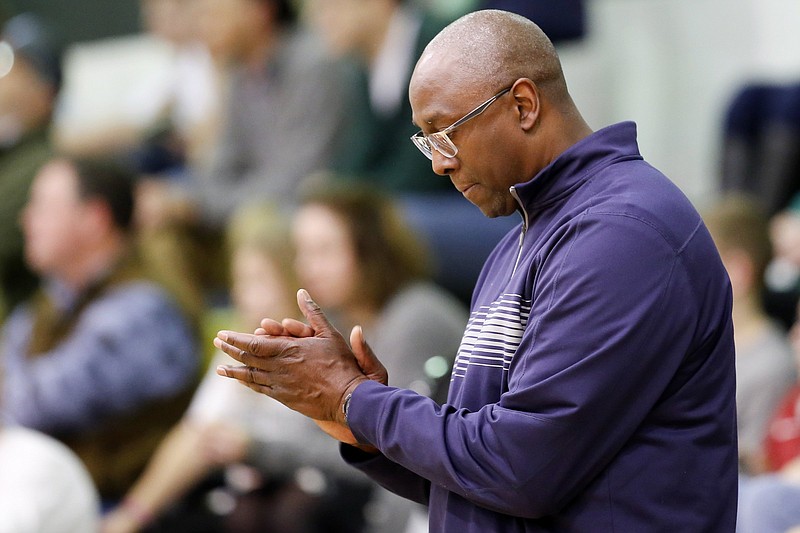 Staff file photo / Eddie Salter, a former head coach for the Chattanooga Christian School boys' basketball program, is in his final months before retiring after 37 years as a teacher and coach at CCS. The Chargers made multiple state tournament appearances under his direction and won the 2001 TSSAA Class A state title, but his contributions at the school have gone far beyond the court.