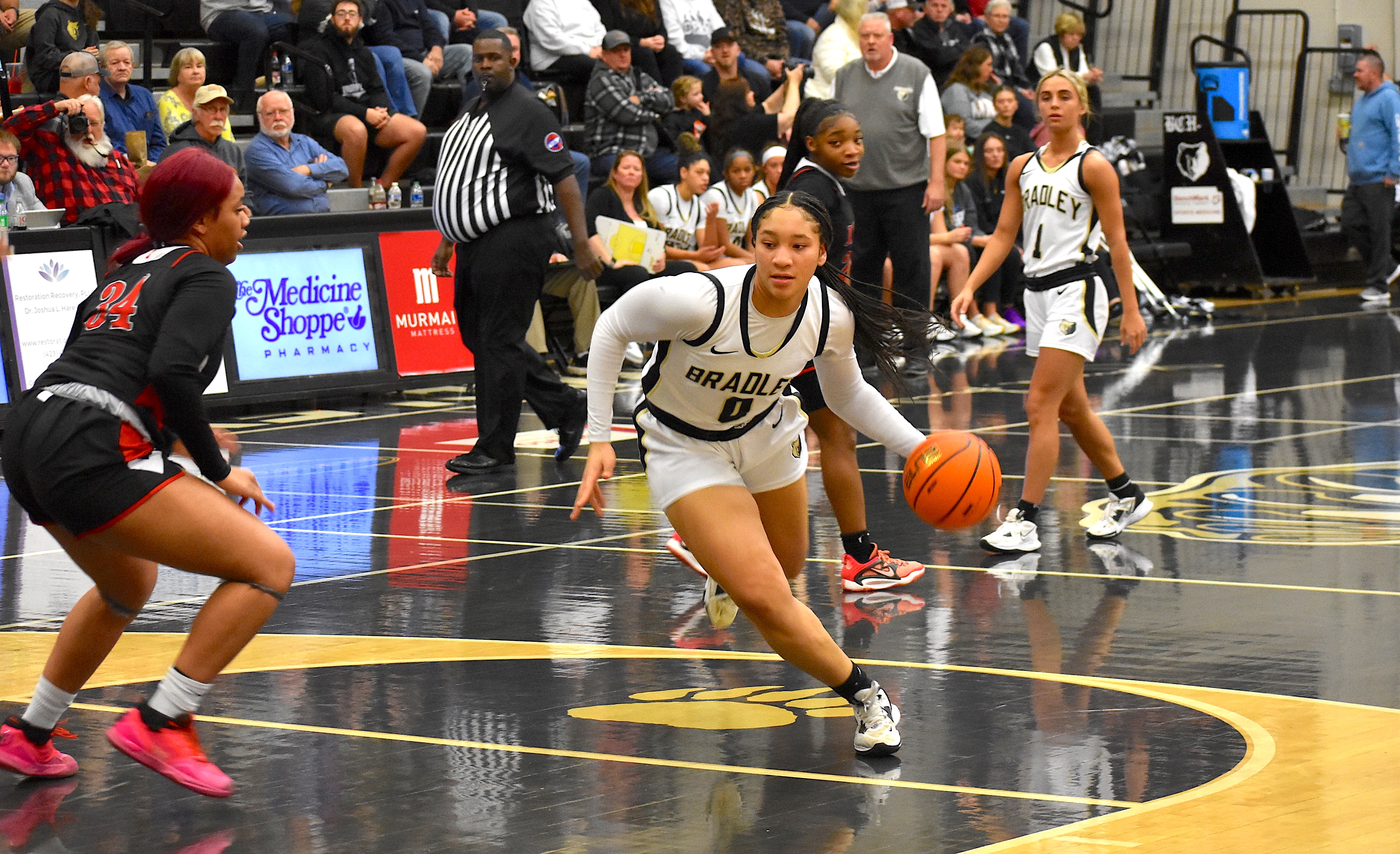 Staff photo by Patrick MacCoon / Bradley Central freshman Kimora Fields came up one assist shy of a triple-double in Saturday's home victory over Lakeview-Fort Oglethorpe.