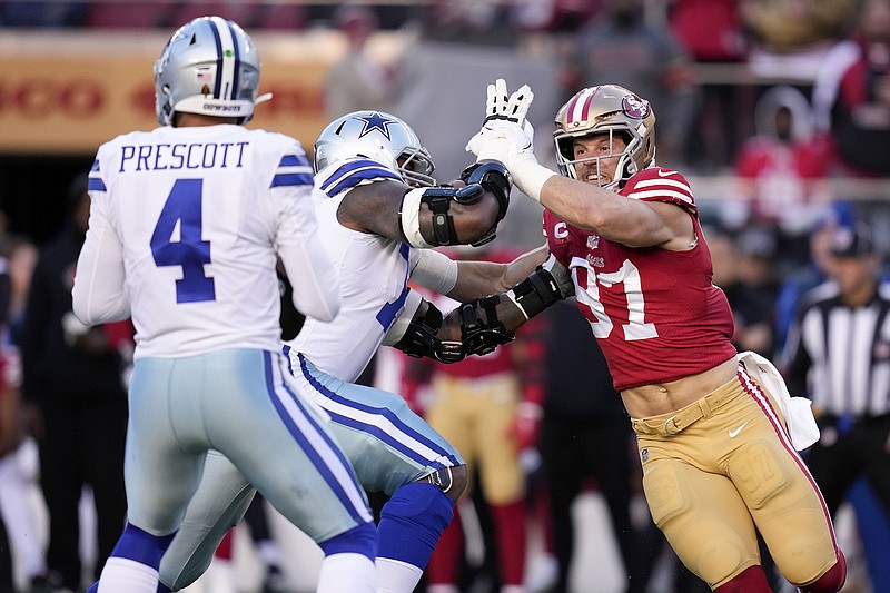 49ers beat Cowboys in defensive struggle to reach NFC title game
