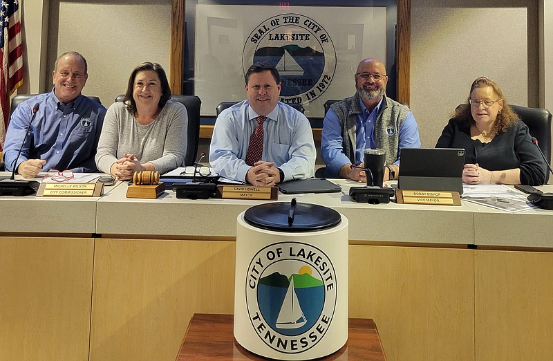 City of Lakesite / On Jan. 17, the time capsule marking the 50th anniversary of the city of Lakesite, with all of the capsule's special contents safely sealed inside, was on display at the Lakesite Board of Commissioners’ first meeting of 2023. The capsule will remain at City Hall until the city celebrates its 100th anniversary in 2072.