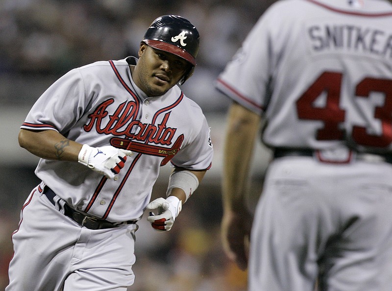 Former Atlanta Braves' star Andruw Jones will have to wait at least another year to earn election into Major League Baseball's Hall of Fame. (AP Photo/Gene J. Puskar)