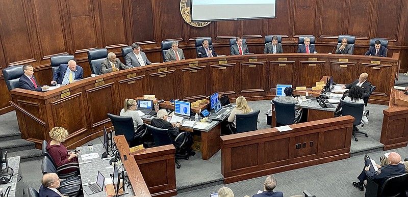 Staff File Photo by Robin Rudd / The Hamilton County Commission is shown as it meets for its weekly session at the Hamilton County Courthouse.