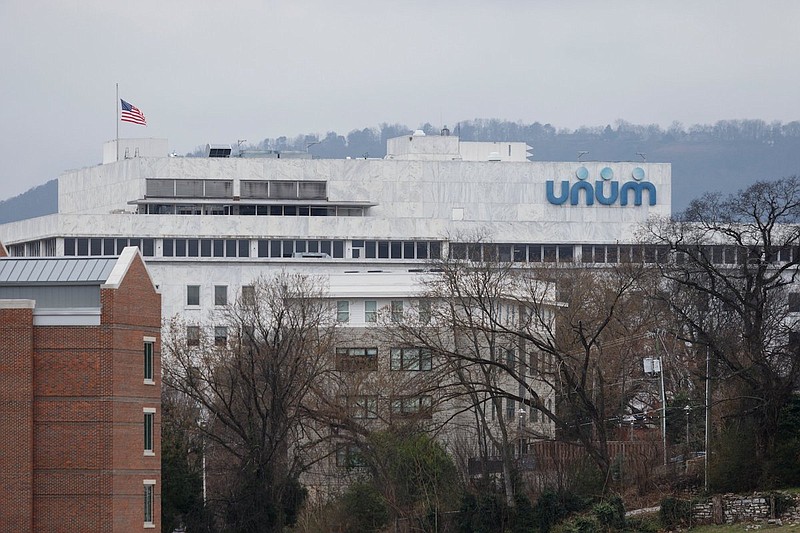 Staff File Photo / Chattanooga-based insurer Unum has its corporate headquarters in downtown Chattanooga.