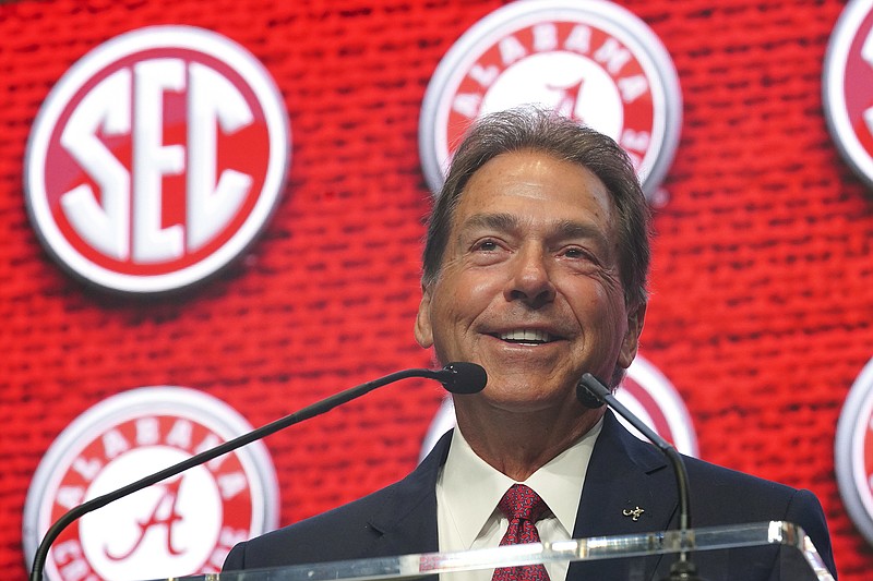 AP photo by John Bazemore / Alabama football coach Nick Saban's team experienced a rare miss of the College Football Playoff this past season, but the Crimson Tide were No. 1 in the 2023 signing cycle.