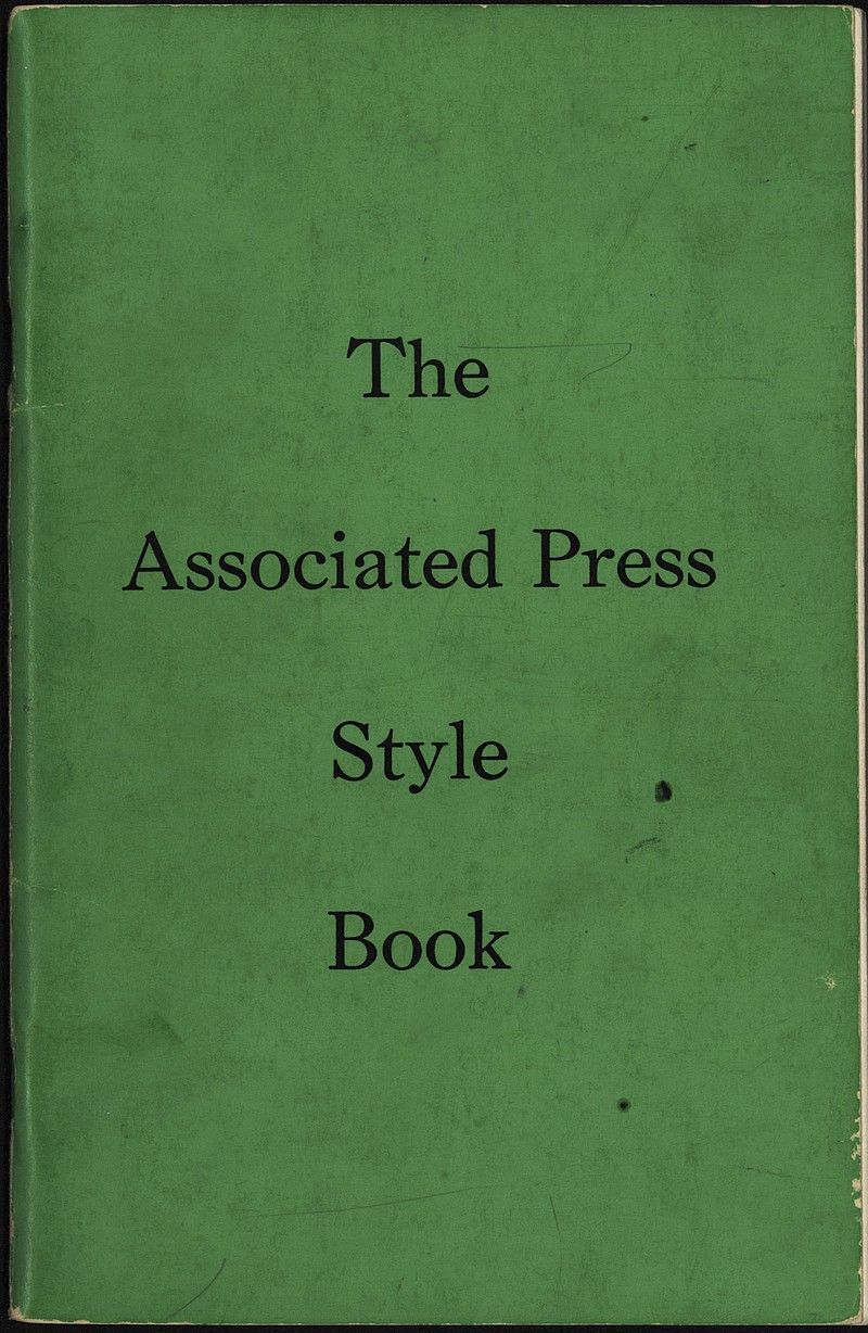 File photo/the Associated Press / The first Associated Press Style Book, compiled and edited by G.P. "Gus" Winkler, was published in1953.