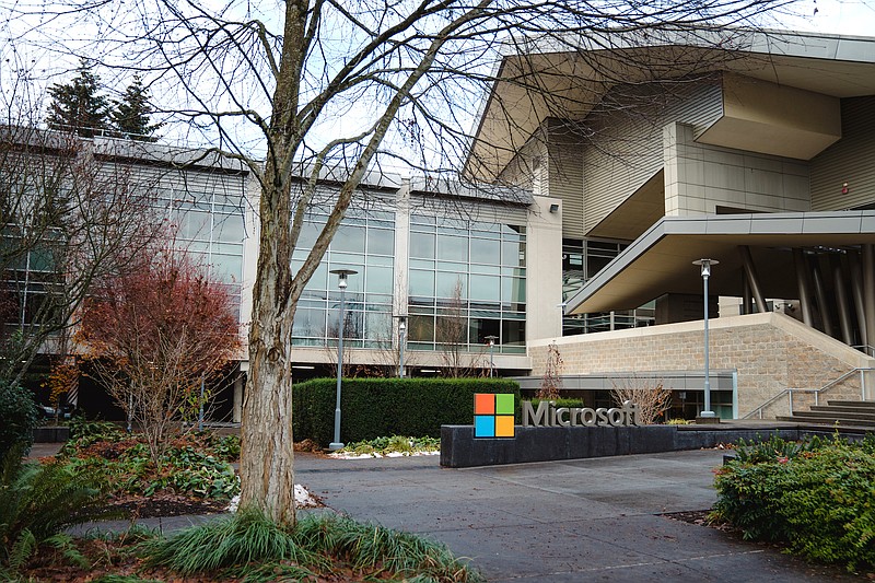File photo/Jovelle Tamayo/The New York Times / Microsoft headquarters in Redmond, Wash., is shown on Dec. 7, 2022. On Monday, Jan. 23, 2023, Microsoft announced that it is making a “multiyear, multibillion-dollar” investment in OpenAI, the San Francisco artificial intelligence lab behind the experimental online chatbot ChatGPT.