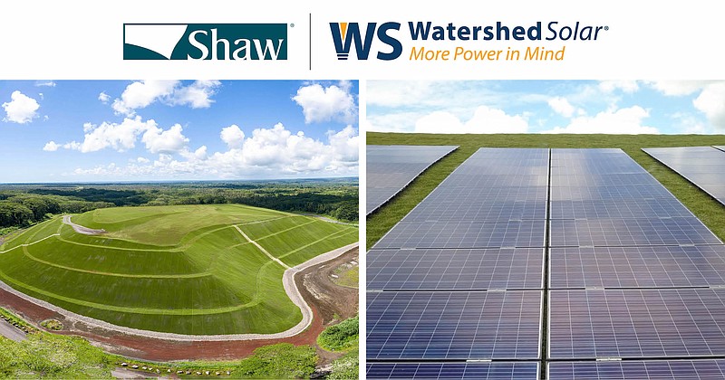 Contributed photo from Shaw Industries / Watershed Solar, which Shaw Industries has purchased, focuses on turning utility, mine, garbage and waste sites into solar-generating assets.