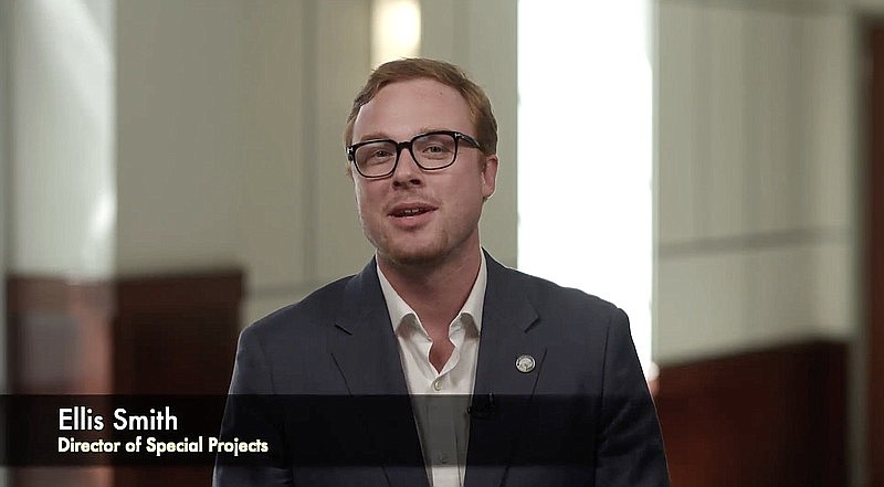 Screen capture / Ellis Smith, director of special projects for Chattanooga Mayor Tim Kelly, appeared in a video announcing "a new program we are launching with our partners at CGI Digital that will help tell Chattanooga's story across the country." The program has been discontinued and the video removed from the city website.