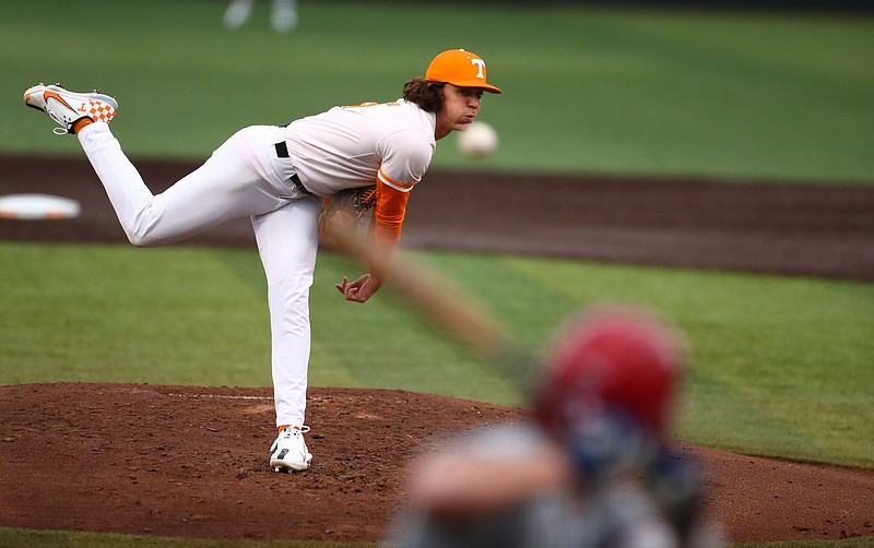 Tennessee Athletics photo / Tennessee pitcher Chase Dollander racked up 12 strikeouts during Friday's 12-2 dismantling of Dayton at Lindsey Nelson Stadium.
