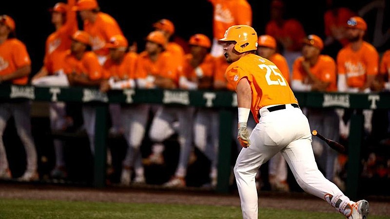 Tennessee Athletics photo / Tennessee first baseman Blake Burke went 3-for-5 with a career-best five RBIs during Tuesday's 6-1 win over Charleston Southern at Lindsey Nelson Stadium.