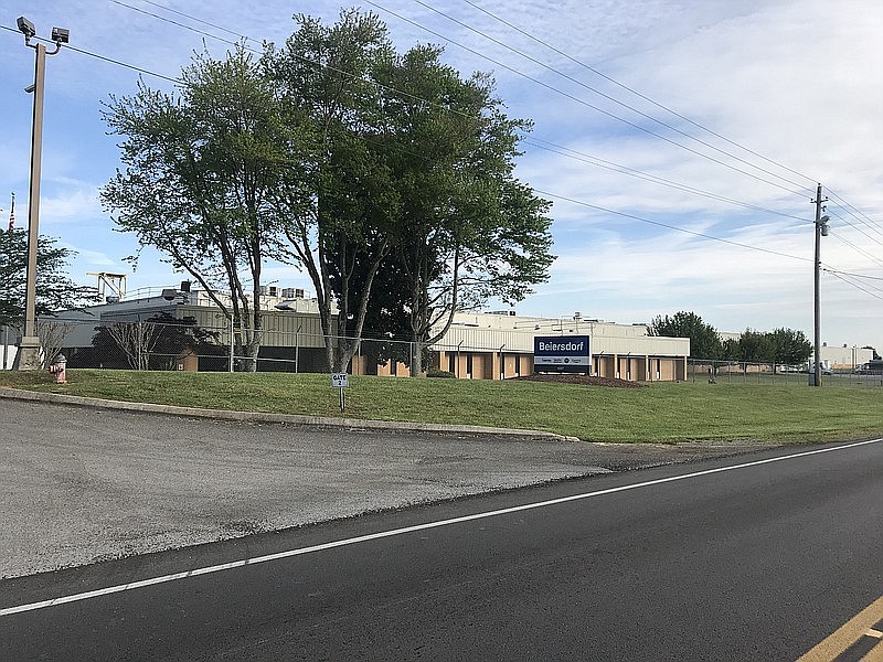 Staff photo by Dave Flessner / The Beiersdorf plant on Michigan Avenue in Cleveland, Tenn., was shut down last year shortly after this photograph was taken. The plant was originally built in 1978 and employed 458 employees making Coppertone and other products when Beiersdorf bought the plant in 2019, making it the seventh biggest private manufacturing employer in Bradley County. Formulated Solutions is investing $43.6 million to reopen the plant and employ 524 workers making a variety of products for over-the-counter medical devices and branded prescription drugs.