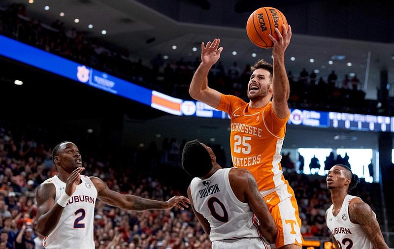 Tennessee Athletics photo / Tennessee senior guard Santiago Vescovi has played 39 of a possible 40 minutes in consecutive games as the Volunteers enter the Southeastern Conference tournament.