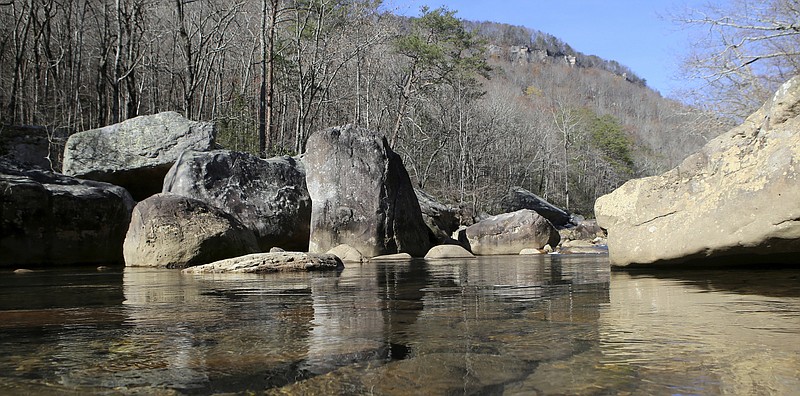 Staff photo / The North Chickamauga Creek at the North Chickamauga Creek Gorge State Natural Area is seen Nov. 27, 2017, in Soddy-Daisy.