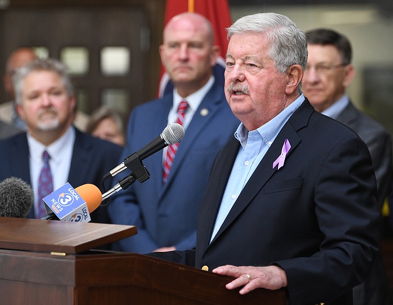 Staff Photo by Robin Rudd / Lt. Gov. Randy McNally is seen in Chattanooga on June 17, 2022. His social media liking and commenting practices have come under scrutiny.