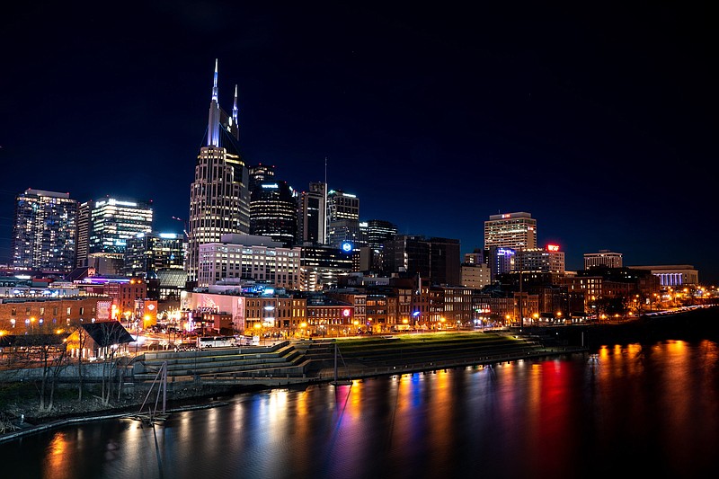 Contributed Photo / The nighttime skyline of Nashville is pictured.