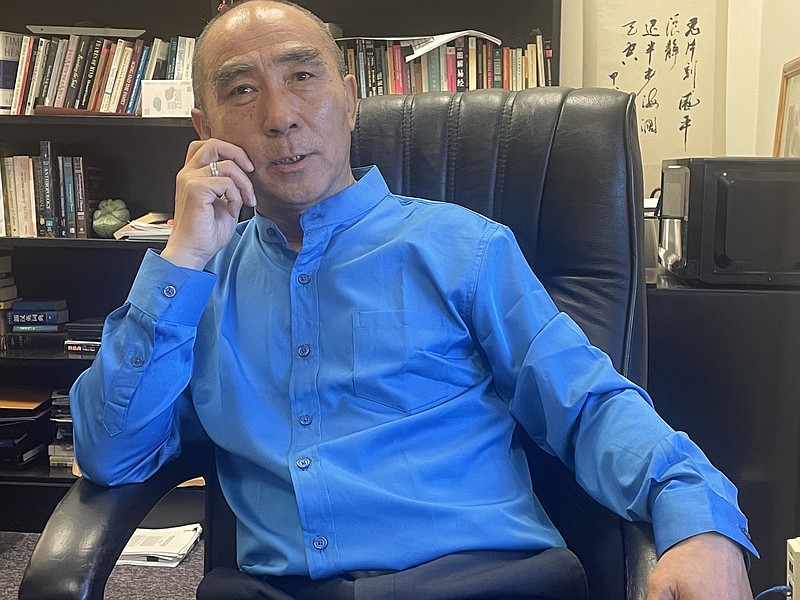 Staff Photo by Mark Kennedy / Zibin Guo, an anthropology professor at the University of Tennessee at Chattanooga, is pictured Tuesday in his office. Guo is the founder of a successful national effort to teach American military veterans the ancient martial art of tai chi.