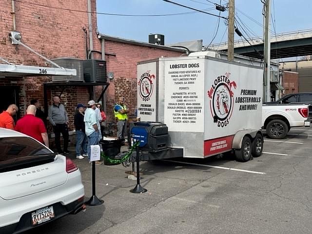 City of Dalton / Lobster Dogs sold out of food on its first visit to Dalton, Ga., on March 1. Food trucks are new to Dalton, and opportunities are available for food vendors countywide.