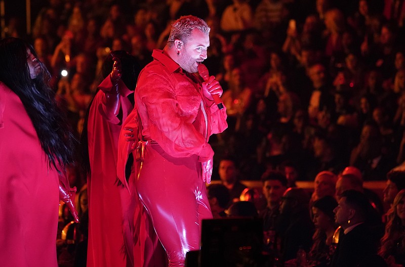 Sam Smith performs "Unholy" at the 65th annual Grammy Awards on Feb. 5, 2023, in Los Angeles. /AP Photo/Chris Pizzello