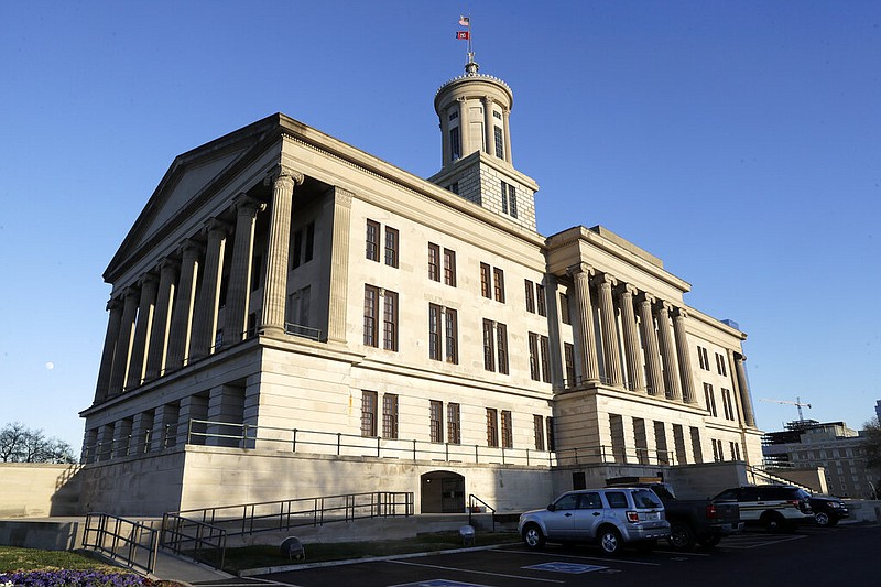 The Tennessee state Capitol in Nashville is shown on Jan. 8, 2020. (AP Photo/Mark Humphrey, File)