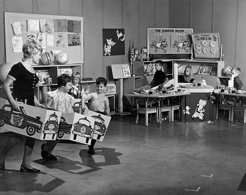 Photo contributed from ChattanoogaHistory.com. This 1969 photo of the Romper Room program on WDEF-TV 12 recalls a time when the children’s show was at peak popularity.