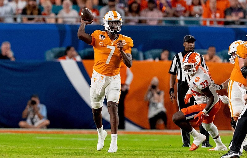 Tennessee Athletics photo / Tennessee sixth-year senior quarterback Joe Milton III is coming off an MVP performance in the Orange Bowl win over Clemson but doesn't want that to be high-water mark of his time with the Volunteers.