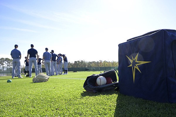 Team Players of the Tampa Bay Rays at Spring Training in Florida