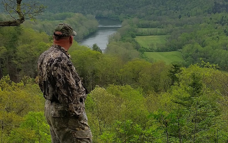 Photo contributed by Larry Case / With another winter past but spring not fully settled in, turkey hunters may begin to feel an urge to get into the woods to do whatever they can to prepare for the season, including scouting for gobblers even if it means crossing over some tough terrain to get a good view.