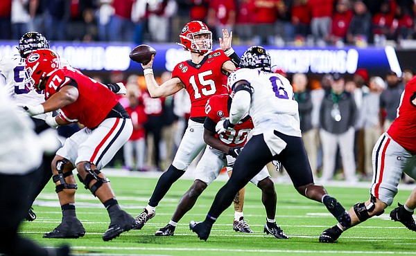 Carson Beck and Brock Vandagriff will share first-team reps to