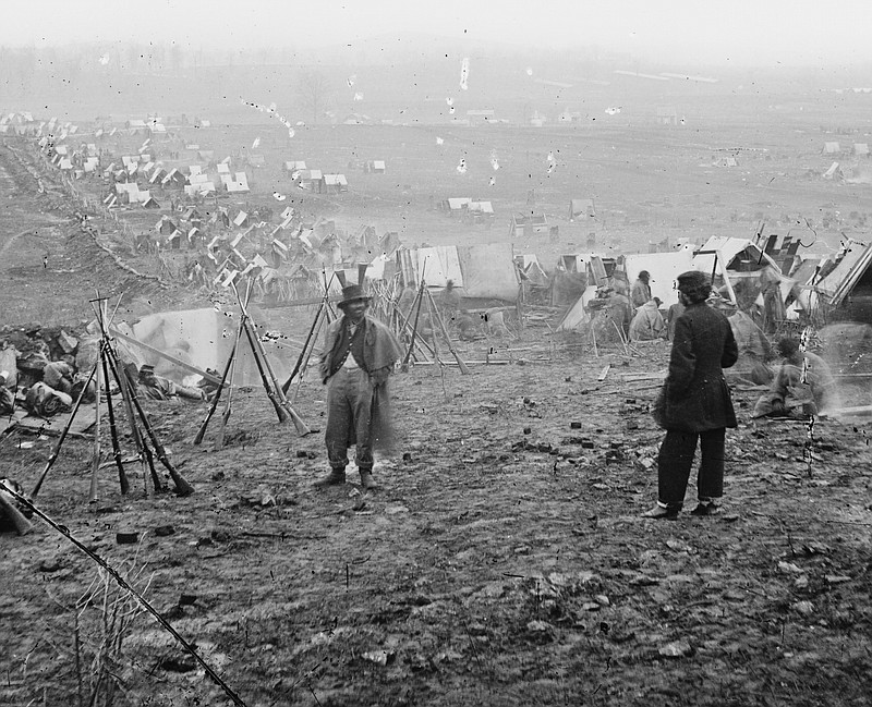 Photographer Jacob Coonley took this photo of the federal lines just before the Battle of Nashville. / Library of Congress photo