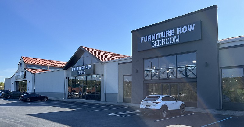 Renovated Furniture Row features living dining and bedroom