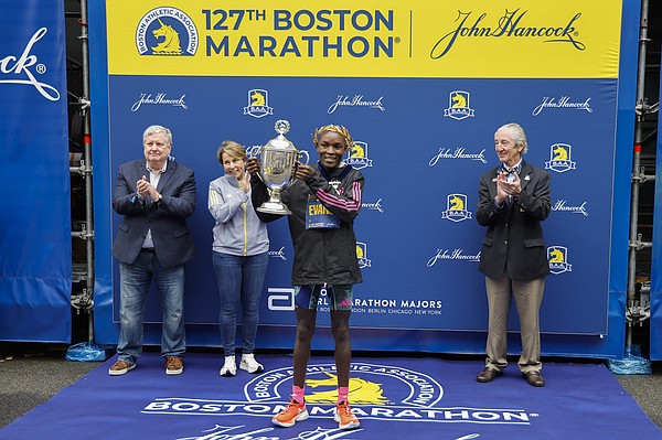 Kenyans sweep Boston Marathon but Eliud Kipchoge misses out on