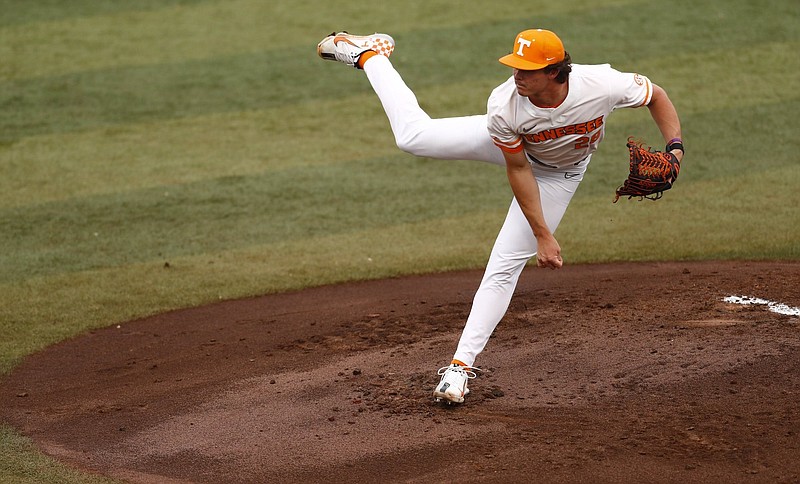 Vanderbilt player Matthew Polk competes during an NCAA baseball