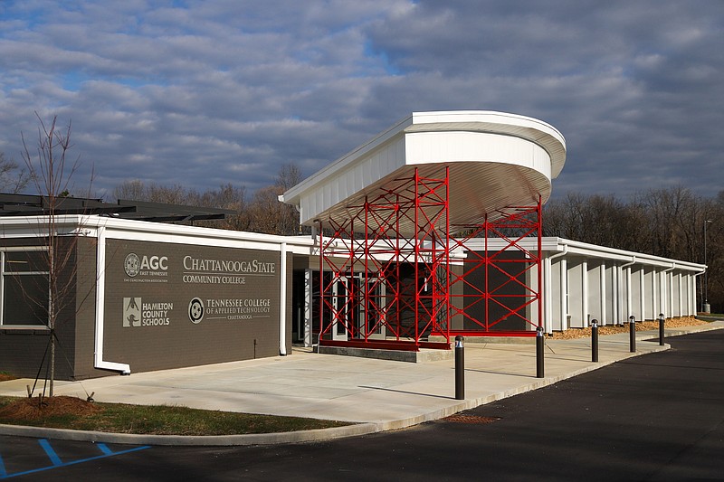 Staff file photo / The exterior of Construction Career Center in Chattanooga is shown.