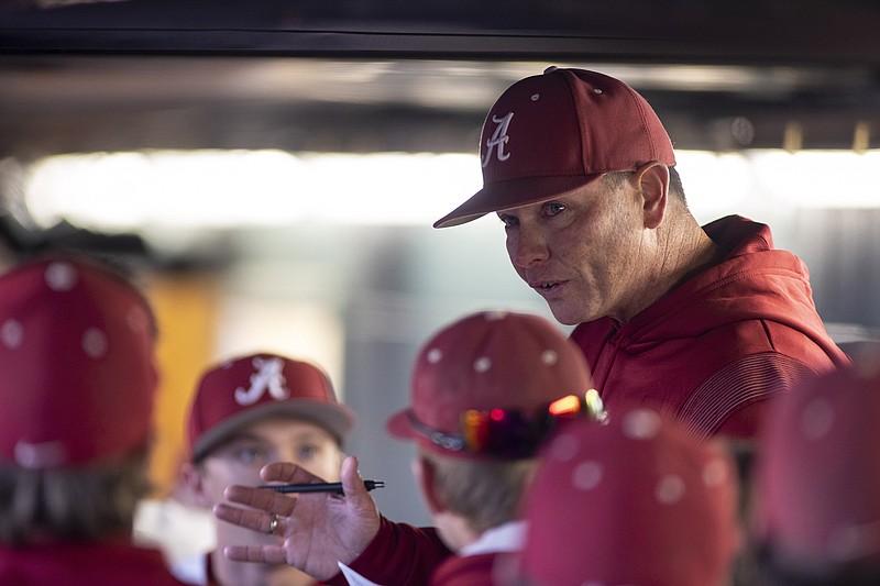 AP file photo by Vasha Hunt / Brad Bohannon, right, was fired by Alabama on Thursday after five years as the school's baseball coach and three days after the state of Ohio suspended betting on Crimson Tide games.