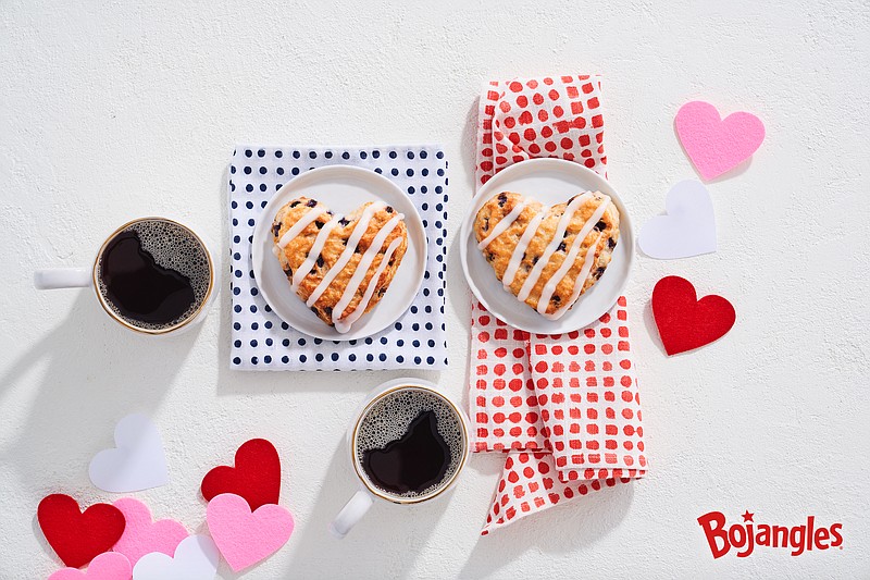 Bojangles Photo / Bojangles will have its heart-shaped Bo-Berry biscuits available for Mother's Day. With a special code, you can get two free when you order in the app.