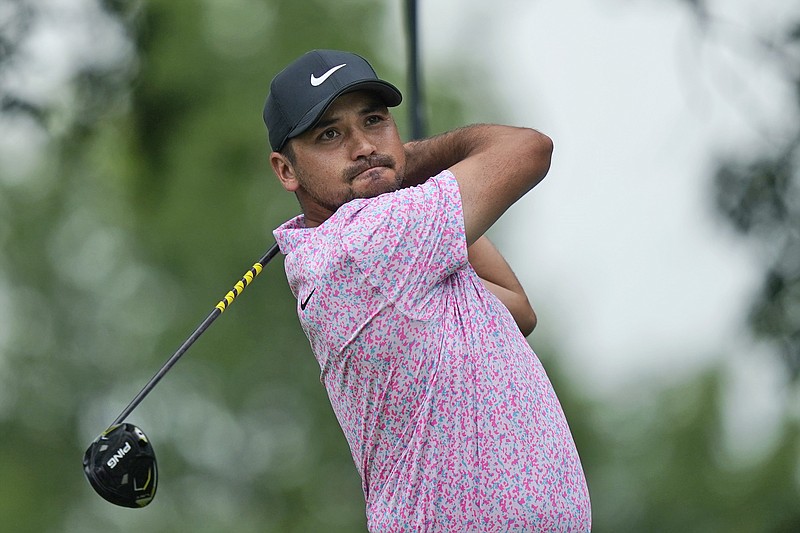 AP photo by LM Otero / Jason Day hits his tee shot on the second hole at TPC Craig Ranch during the final round of the PGA Tour's Byron Nelson tournament on Sunday in McKinney, Texas. Day closed with a 62 for a one-stroke victory and his first win since the 2018 Wells Fargo Championship.