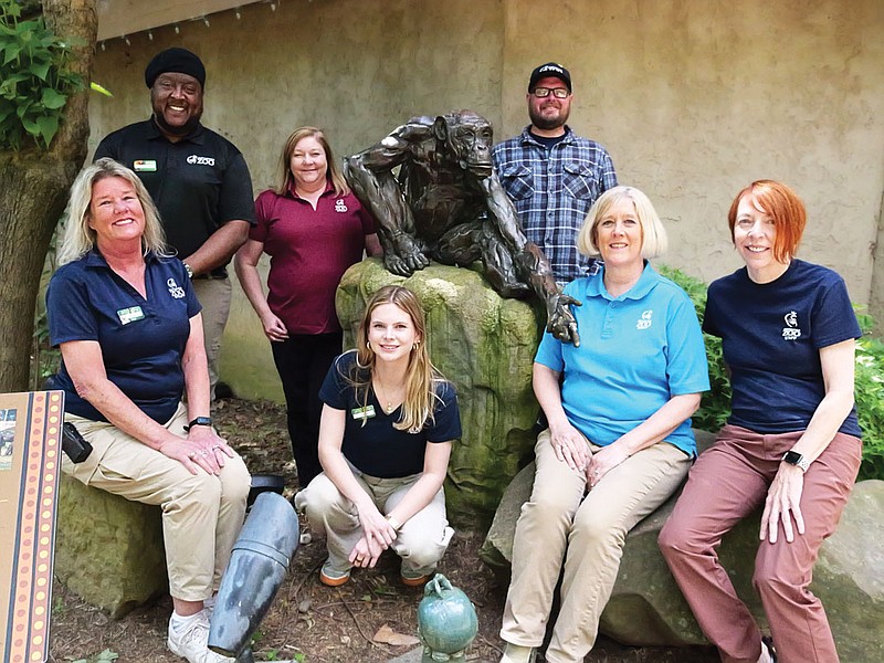 Photography by Yasmin Rubayo / Chattanooga Zoo staff, from left, Darde Long, Jaimon Lyons, Tammy Mixon, Emily Gregg, Chris Houser, Donna Deweese and Lisa Harris.