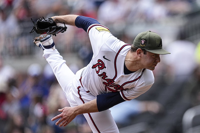 AP photo by John Bazemore / Atlanta Braves rookie Jared Shuster allowed one hit and one walk while striking out seven batters in six innings Sunday at home, earning his first win in a 3-2 victory against the Seattle Mariners.