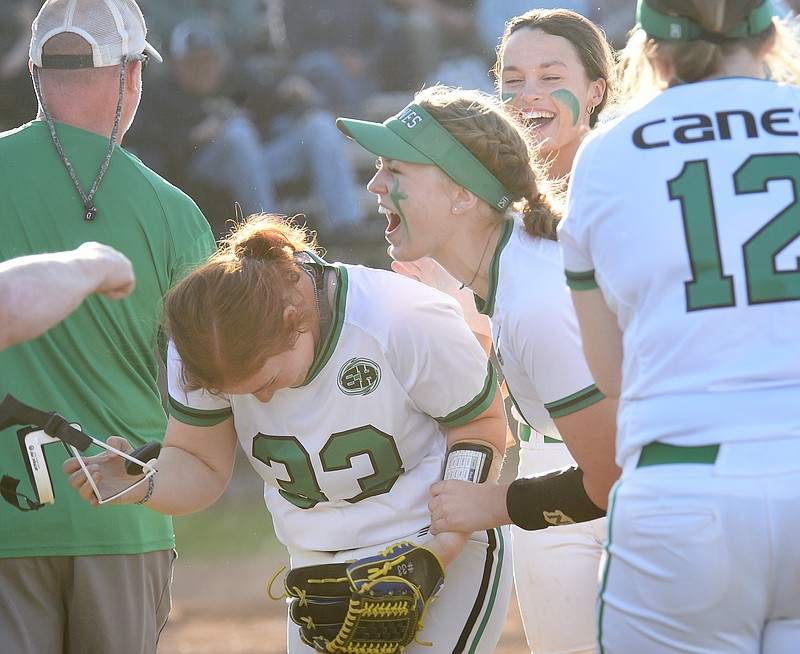 Staff file photo by Matt Hamilton / East Hamilton junior pitcher Ashlynn Watkins (33) did not allow an earned run in Sunday's Class 3A sectional win at Macon County. The Lady Hurricanes will make their first state tournament appearance since 2013 this week at the Spring Fling in Murfreesboro.