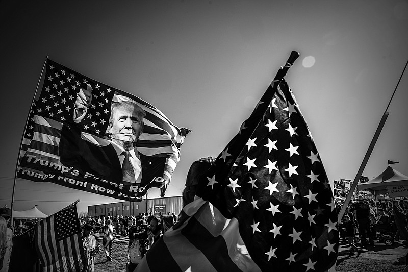 File photo/Mark Peterson/The New York Times / Supporters of former President Donald Trump rally at his election campaign event in Waco, Texas, on March 25, 2023. “All the Republican challengers are governed by ambition, but Trump is now governed by a more powerful force: panic,” writes New York Times columnist Charles M. Blow.