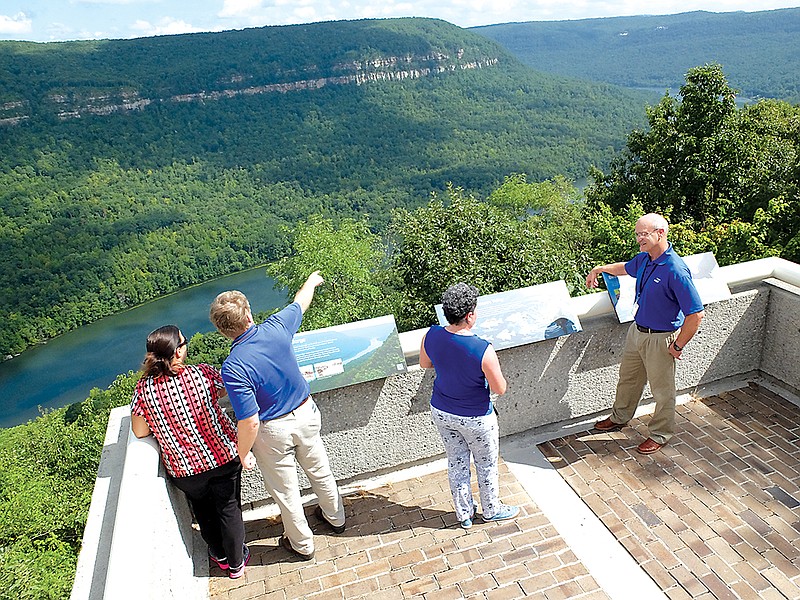 Staff File Photo / The overlook at the Raccoon Mountain pumped storage facility west of Chattanooga provides a spectacular view of the Tennessee River Gorge.
