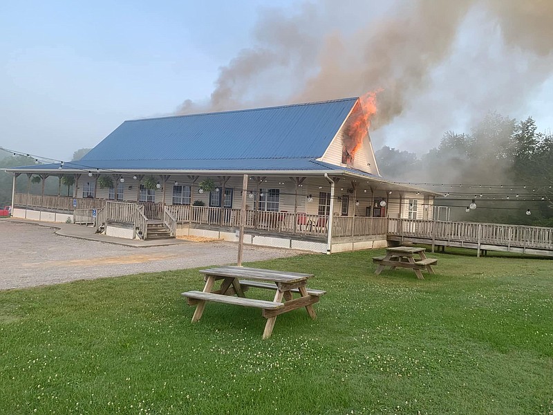 Dallas Bay Volunteer Fire Department / The Cookie Jar Café in Dunlap, Tenn., was seriously damaged by fire Sunday.