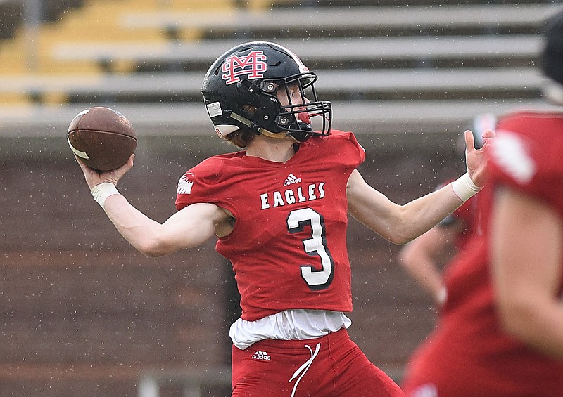 Staff photo by Matt Hamilton / Signal Mountain junior quarterback Cash Keene is set for a big step up in his second full season leading the offense.